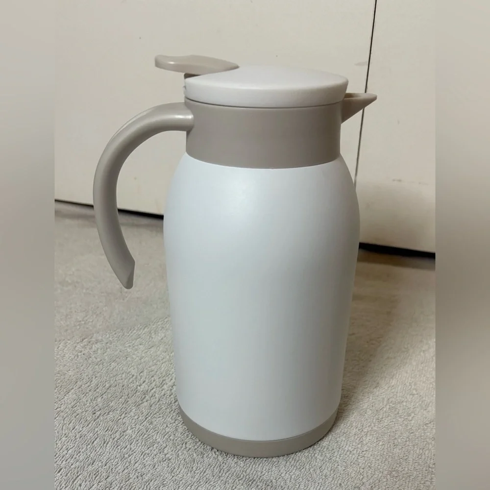 Thermal Carafe, Coffee Carafe Pitcher Stainless Steel Thermal Jug, Large Capacit